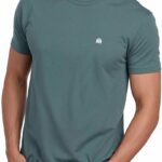 INTO THE AM Mens T Shirts Soft Cotton Blend Crew Neck Tee S - 4XL Athletic Fit Plain Casual T-Shirt for Men