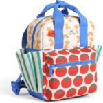 Itzy Ritzy Toddler Backpack - Daycare Bag - Features Adjustable Shoulder Straps, 2 Side Pockets & Spacious Interior with Wipeable Fabric Lining & Name Label, Pasta - Image 2