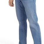 Izod Men's 5 Pocket Straight Fit Stretch Waist Denim Jeans