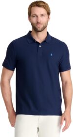Izod Men's Advantage Performance Short Sleeve Fashion Polo Shirt