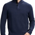 Izod Men's Button Mock Sweater