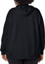 JUST MY SIZE womens Just My Size Zip-up Fleece Women's Hoodie, Ecosmart Hooded Sweatshirt, Plus Size - Image 2