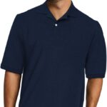 Jerzees Men's Dri Power Cotton Blend Polo Shirts, Moisture Wicking for All Day Comfort, Short or Long Sleeve