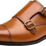 Jousen Dress Shoes for Men Monk Strap Loafers for Men
