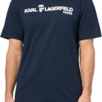 KARL LAGERFELD Men's Crewneck Short Sleeve Karl Logo Regular Fit T-Shirt