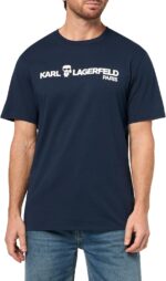 KARL LAGERFELD Men's Crewneck Short Sleeve Karl Logo Regular Fit T-Shirt