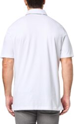 KARL LAGERFELD Men's Short Sleeve Straight Collar Regular Fit Karl Chest Logo Polo - Image 2