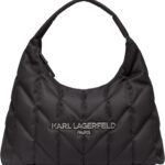 KARL LAGERFELD Women's Voyage Hobo Bag With Logo