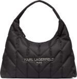 KARL LAGERFELD Women's Voyage Hobo Bag With Logo