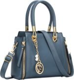 KKXIU Stylish Women Satchel Purses and Handbags Vegan Leather Top Handle Shoulder Crossbody Bag
