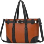 KOGTLA Large Vegan Leather Purses for Women with Detachable Shoulder Strap, Ladies Satchel Handbags, Hobo Tote Bags