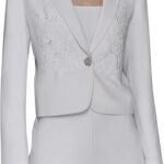 Karl Lagerfeld Women's Cropped Long Sleeve Jacket