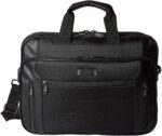 Kenneth Cole Reaction Keystone 1680d Polyester Dual Compartment 17" Laptop Business Portfolio, Black