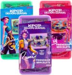 Kpop Demon Hunters™ Friendship Bracelet Kit, 3-Pack, Rumi, Mira & Zoey Bracelet Making Kits, Beads for Jewelry Making, Kpop Charms & Travel-Friendly Bead Case, Official K Pop Demon Hunters Merch