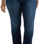 Lee Women's Plus Size Legendary Mid Rise Straight Leg Jean
