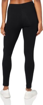 L'eggs Casual Women's Cotton Leggings for All Day Wear, Premium Blend, Stretchy Comfort Waistband, Black - Image 2