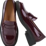 Loafers for Women Classic Penny Loafers Slip On Flat Shoes, Comfortable Casual Dress Shoes for Work Office Travel Everyday Walking