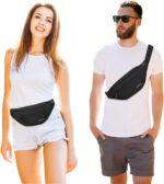 MAXTOP Large Crossbody Fanny Pack with 4-Zipper Pockets,Gifts for Enjoy Sports Festival Workout Traveling Running Casual Hands-Free Wallets Waist Pack Phone Bag Carrying All Phones - Image 2