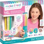 Make It Real: Swift Clicks - Heishi Bracelet Maker - 2047pc, DIY Jewelry Craft Kit, Design & Make 23 Bead Bracelets, Rotate-Click-Wear, Girls Kids 8+