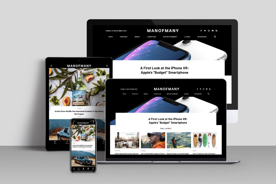 Man of Many Australian men's lifestyle website