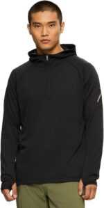 Merrell Men's Quarter Zip Active Hoodie, Long Sleeve Outdoor Pullover Hooded Jacket in S-XXL