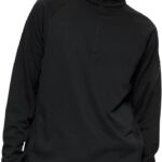 Merrell Men's Quarter Zip Active Pullover, Long Sleeve Athletic Outdoor Workout Jacket in S-XXL