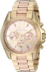 Michael Kors Ladies Mini Bradshaw Watch 36mm Case Size Quartz Chronograph Movement Stainless Steel Bracelet