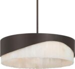Minka Lavery 2094-860 Sway 4 Light 20" Wide Multi Light Pendant - Dark Bronze with Alabaster