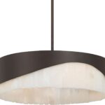 Minka Lavery 2094-860 Sway 4 Light 20" Wide Multi Light Pendant - Dark Bronze with Alabaster