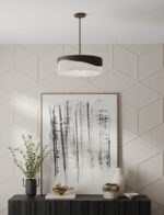 Minka Lavery 2094-860 Sway 4 Light 20" Wide Multi Light Pendant - Dark Bronze with Alabaster - Image 2