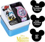 Minnie Mouse Time Teacher Watch for Girls - Analog Time Learning with Easy-to-Read Numbers and Comfortable Silicone Band - Image 2