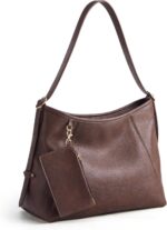 Missnine Hobo Bag for Women PU Leather Purses, Multi-pocket Crossbody Handbags with Zipper,Shoulder Bags Tote Purse
