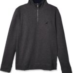 Nautica Men's Solid 1/4 Zip Fleece Sweatshirt