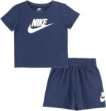 Nike Baby Sportswear Club T-Shirt and Shorts 2-Piece Outfit Set (Large Swoosh Logo)
