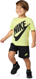 Nike Boys' Dri-FIT Sportswear T-Shirt and Mesh Shorts 2-Piece Outfit Set