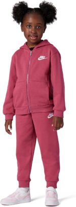 Nike Kids' Sportswear Club Fleece Full-Zip Hoodie and Joggers 2-Piece Outfit Set