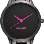 Nine West Women's Gunmetal Bracelet Watch