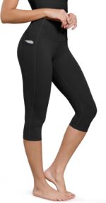 ODODOS Buttery Soft Lounge Yoga Capris with Pockets for Women, 14" / 19" / 21" High Waist Capri Leggings