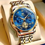 OLEVS Watches Men Waterproof Luxury Big Face Mens Watch Stainless Steel Quartz Analog Dress Watches for Men Luminous Multifunction Man Watch Relojes De Hombre - Image 2