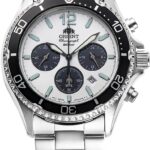 Orient RN-TX0203S Men's Metal Band Sports Diver Design MakoJapan Import New, Multicolor (White/Black), Bracelet Type