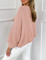 PRETTYGARDEN Women's Tie Front Bow Cardigan Sweaters Chunky Knit Long Puff Sleeve Trendy Fall Winter Jacket Coats - Image 2