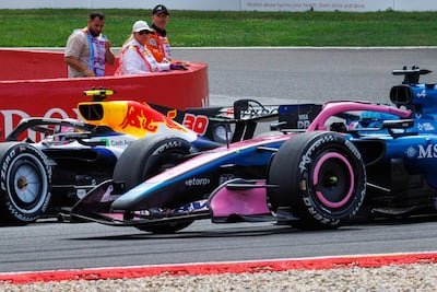 Alpine's pink livery is likely to be redrawn in the Gucci palette. EPA