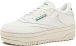 Reebok Club C Extra Platform Sneakers for Women - White Casual Tennis Women's Fashion Sneakers - Womens Shoes Size 5 to 11