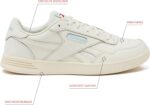 Reebok Court Advance Womens Sneakers - Casual Fashion White Sneakers for Women - Image 2