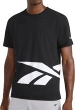Reebok Men's Big Short Sleeve Crewneck T-Shirt, Standard Fit, Lightweight Cotton-Poly Jersey Fabric