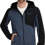 Reebok Men's Full Zip Hooded Sweater Fleece Jacket