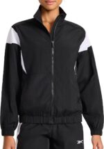 Reebok Women's Bv Woven Jacket, Standard Fit, Lightweight Nylon Woven Fabric