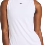 Reebok Women's Id Tech Crewneck Tank Top, Relaxed Fix