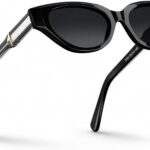 Retro Narrow Cat Eye Sunglasses for Women,Trendy Polarized Womens Sunglasses UV Protection,Small Fashion Oval Shades