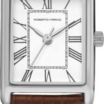 Roberto Marino RM1702 Women’s Watch – Japanese Quartz, Leather Strap, 3 ATM Water Resistant, Vintage Dress Style
